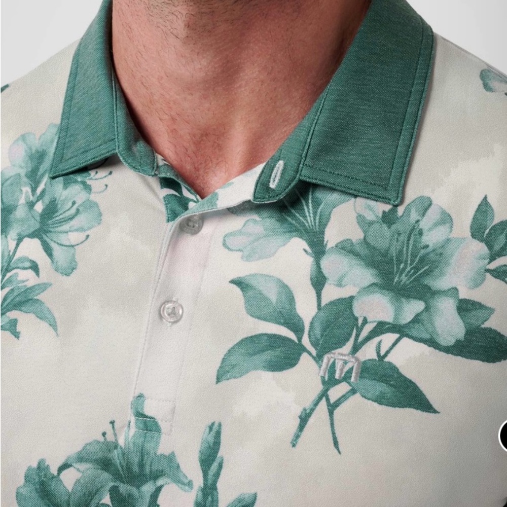 Men’s Travis Mathew Golf Featherweight Magnolia Polo Shirt 2XL NWT MSRP $105 - Picture 5 of 7